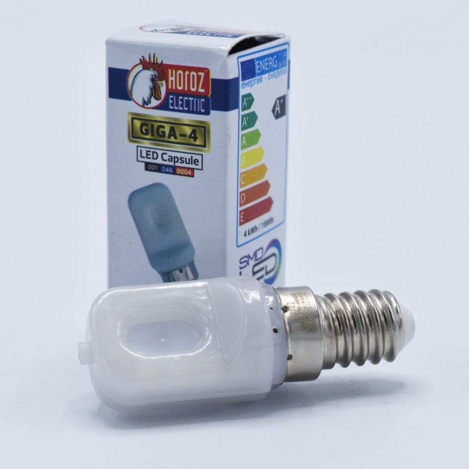 Bec led tip capsula 4W (30W), E14, 360lm, lumina rece (6400K), opal, Horoz Electric - 1 | YEO