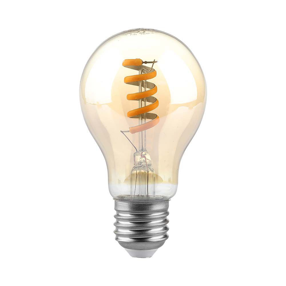 Bec LED Vintage filament 4W(25W) V-TAC, E27, 220 lm, lumina calda (1800K), clasa energetica G