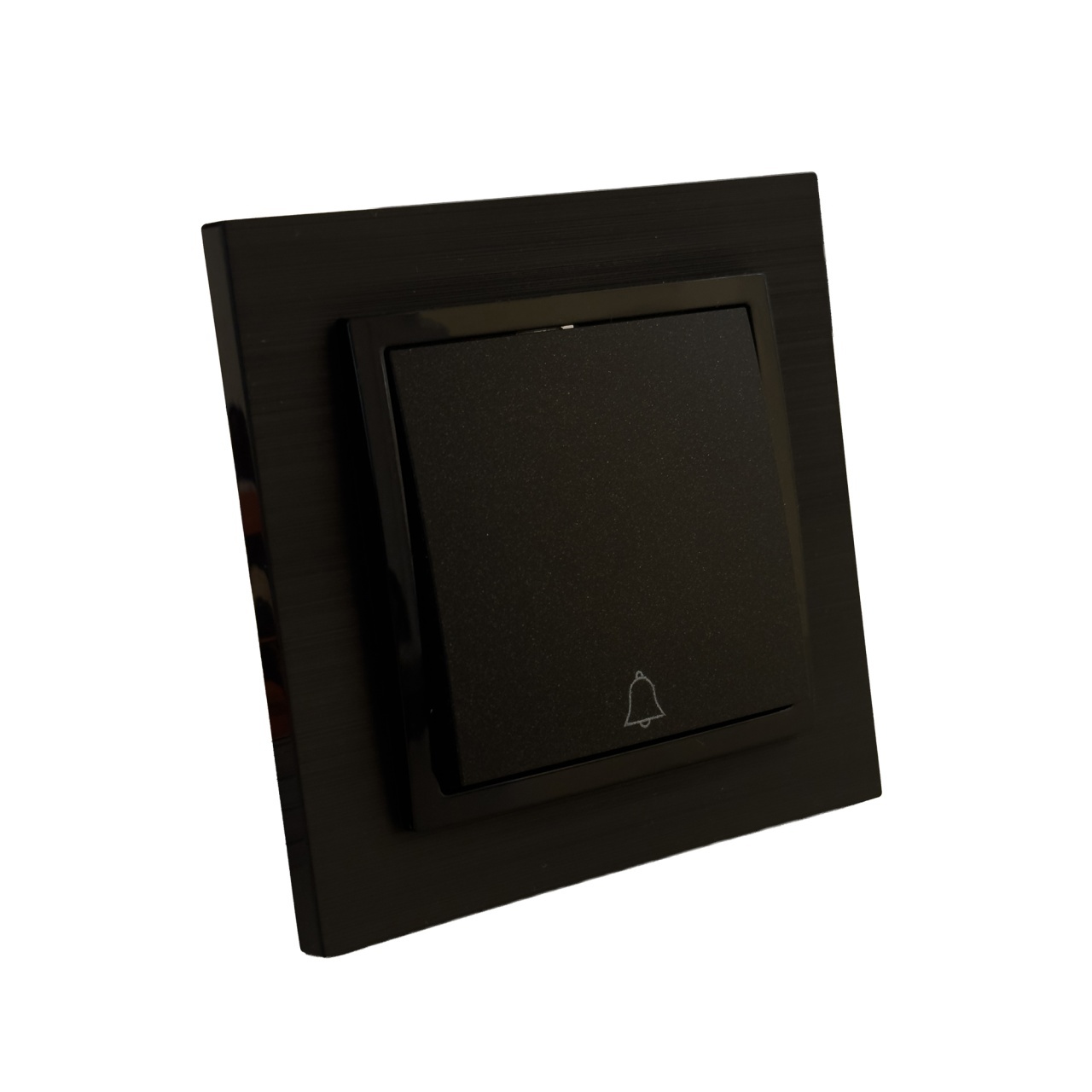 Buton sonerie, negru, 10A, Olbia Titan - imagine 2