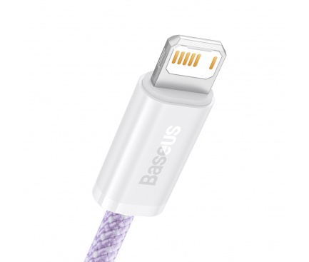 Cablu USB - Lightning, 2m, 18W, incarcare, transfer date, mov, Baseus - Imagine 2
