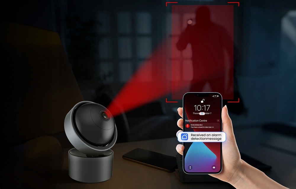 Camera smart WiFi Avatto, IPC06, 1080P, 355°, 5V, Smart Home