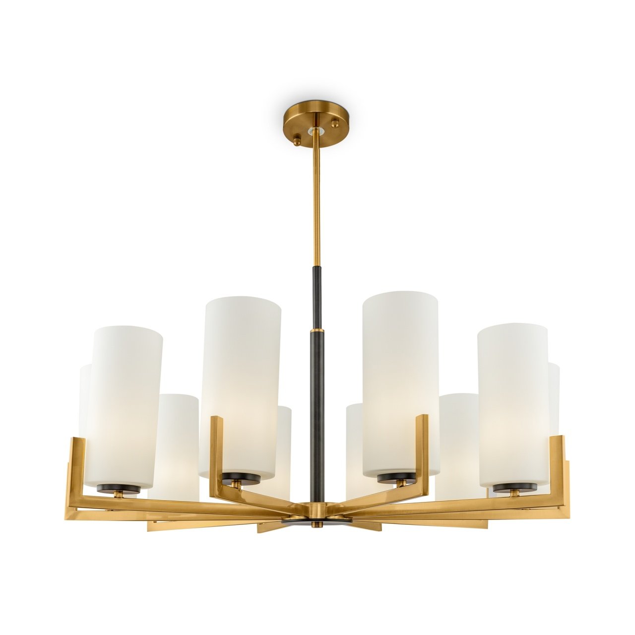 Candelabru Fortano MOD089PL-10BS, 10xE27, auriu+alb, IP20, Maytoni - 1 | YEO