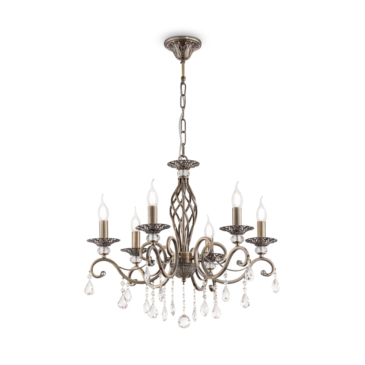 Candelabru Grace RC247-PL-06-R, 6xE14, arama+bej, IP20, Maytoni - 2 | YEO