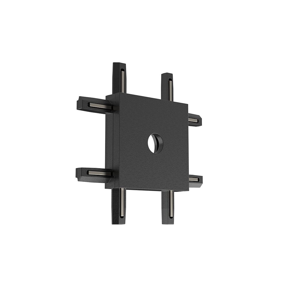 Element imbinare cruce pentru sina magnetica S20B-SR02, negru, Braytron