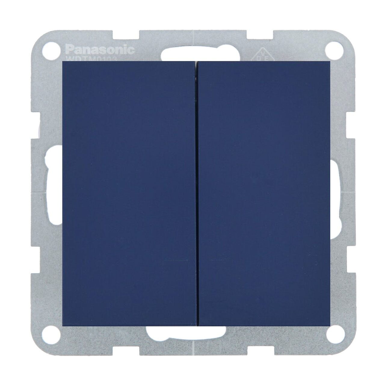 Intrerupator dublu 10A, IP20, Ocean, Panasonic Karre Plus 55 Soft Touch