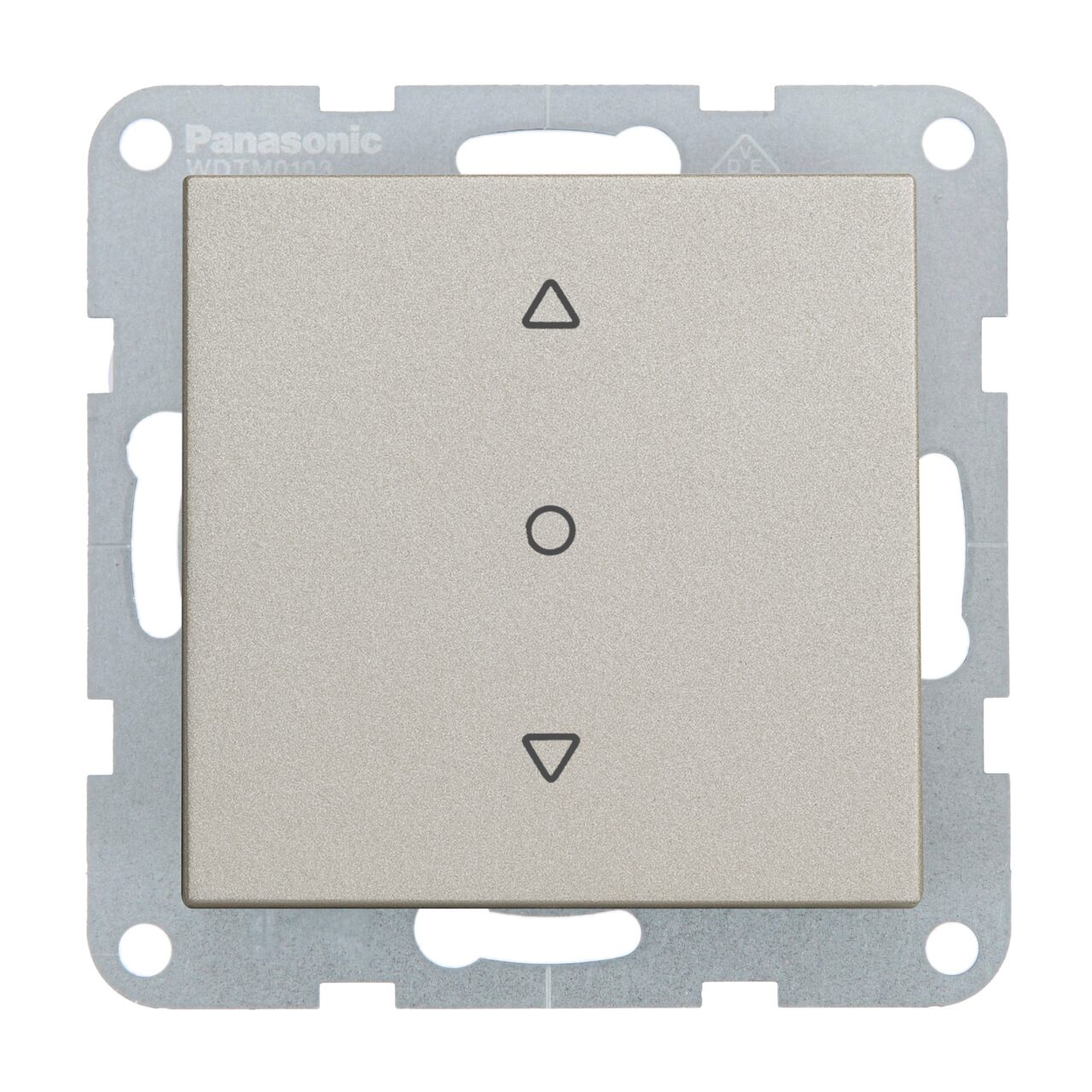 Intrerupator jaluzele 10A, IP20, Bronz, Panasonic Karre Plus 55