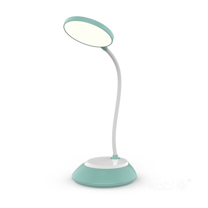 Lampa de birou LED Visua, 5W, temperatura de culoare ajustabila, plastic, verde menta, Kobi