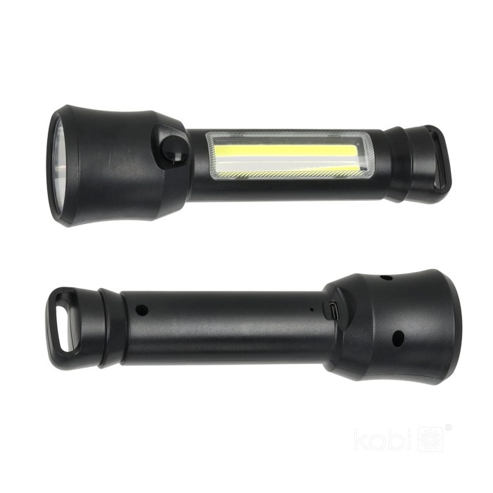 Lanterna LED X-MPR 1, lumina rece(6000 K), 4 moduri, acumulator, neagra, Kobi - 2 | YEO