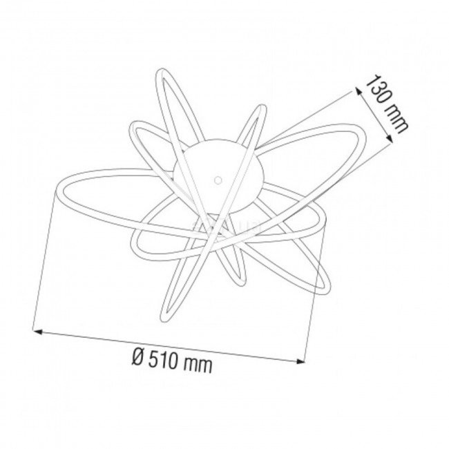 [Lichidare stoc]Plafoniera LED Genesis 019-036-0100, 100W, 4500lm, lumina neutra, IP20, crom, Horoz Electric