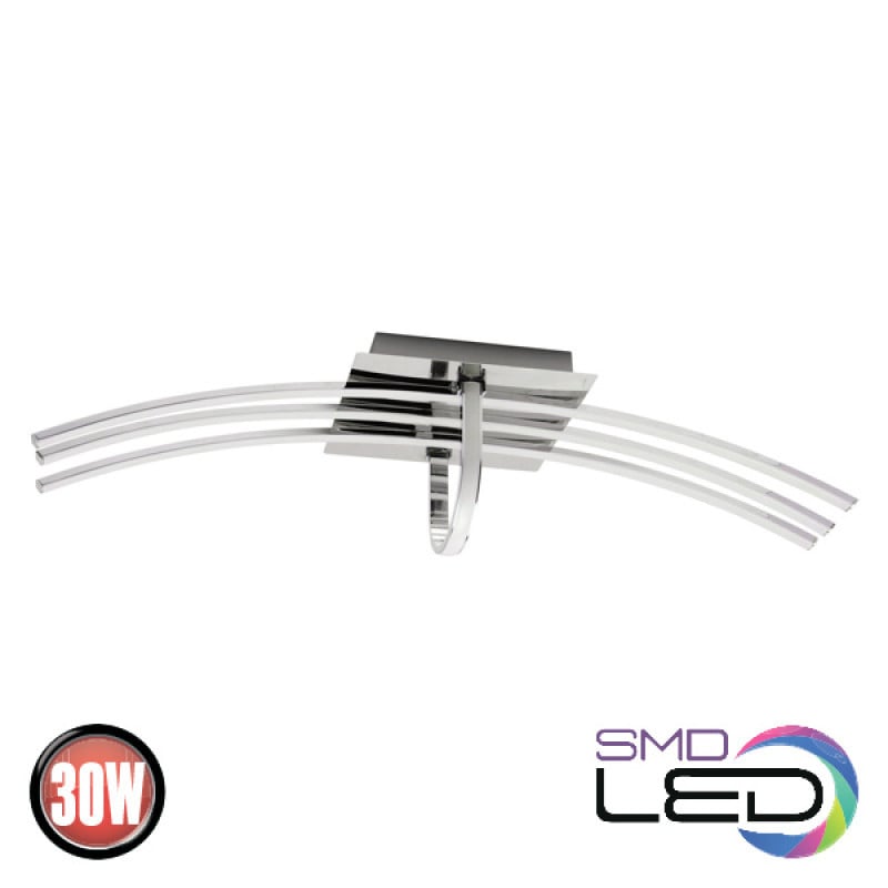 [Lichidare stoc]Plafoniera LED Orion 019-017-0030, 30W, 2059lm, lumina neutra, IP20, crom, Horoz Electric