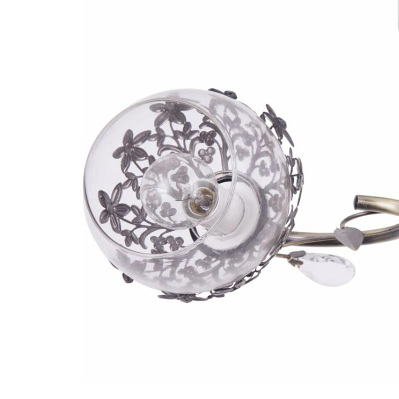 Lustra Desert LY-3462, 3xE27, bronz si alb transparent, stil clasic, IP20 - imagine 5