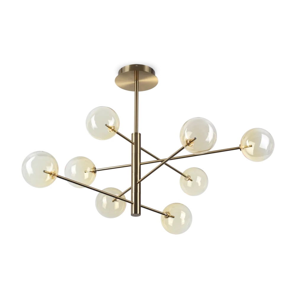 Lustra Equinoxe 8xG4, Ø1280mm, IP20, ambra, Ideal Lux