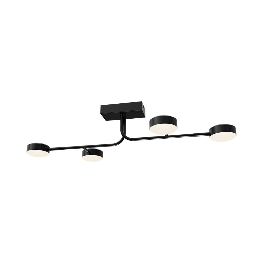 Lustra LED Arcana BR-BH18-01201, 32W, 3520lm, lumina calda, IP20, neagra, Braytron