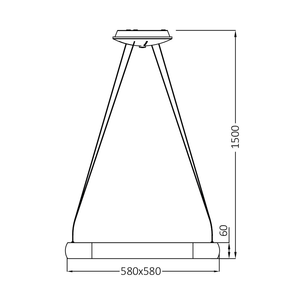 Lustra LED Bella BR-BH17-03981, patrata, 46W, 5200lm, lumina calda+neutra+rece, IP20, neagra, Braytron - imagine 5