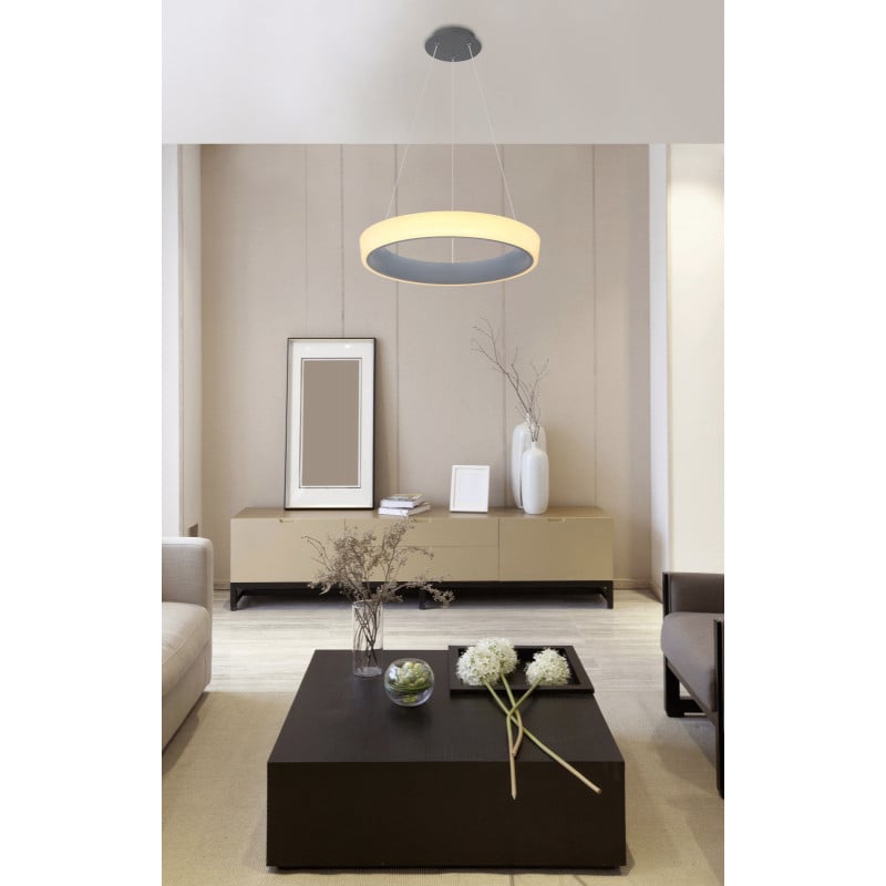 Lustra LED Tabano 48272H-36, cu telecomandă, dimabila, 36W, 2180lm, lumina calda+neutra+rece, IP20, alba, Globo Lighting - 1 | YEO