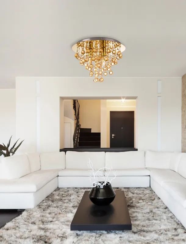 Lustra London, 3 x E14 max. 40W, IP20, aurie, Globo Lighting