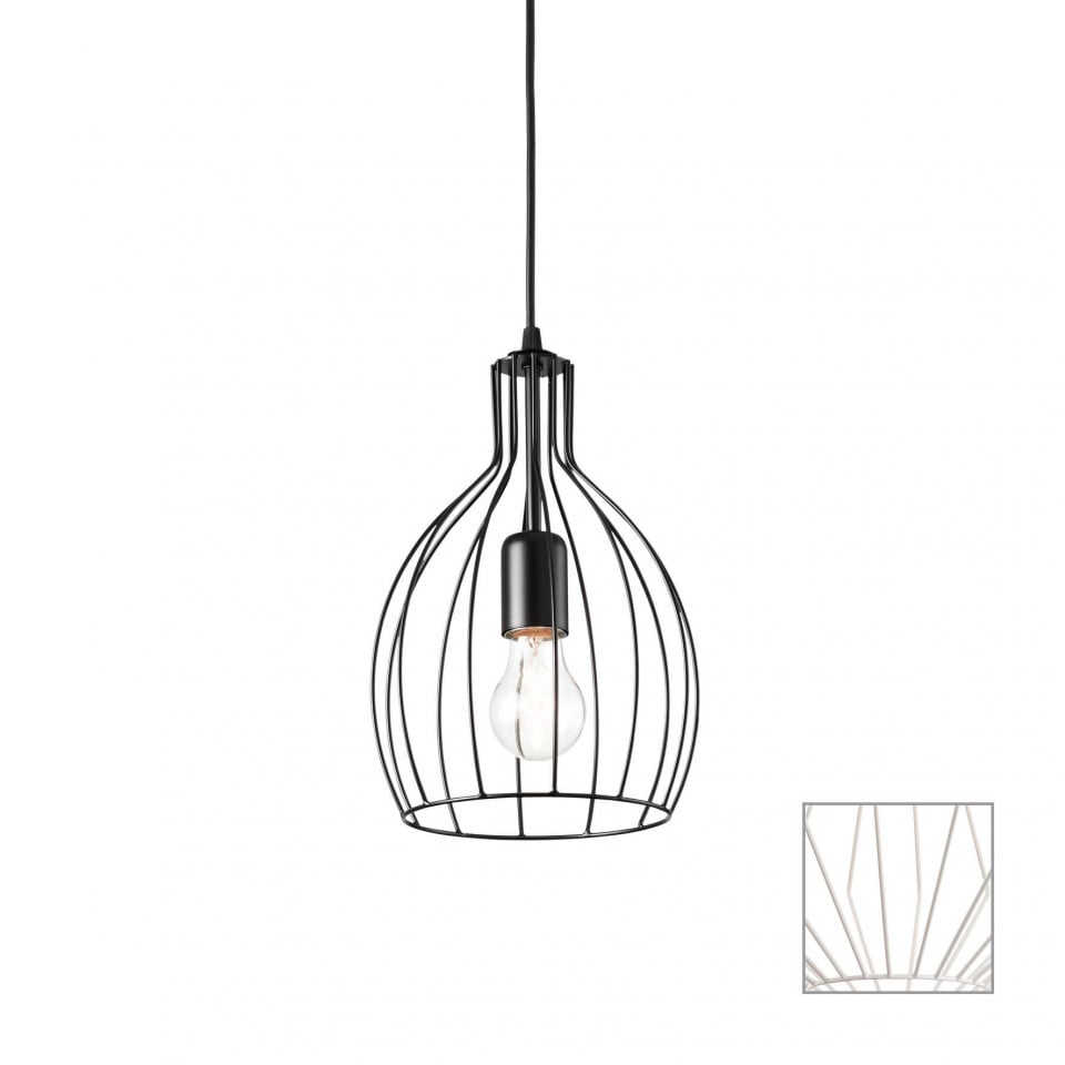 Pendul Ampolla 148151, 1xE27, negru, IP20, Ideal Lux - 1 | YEO