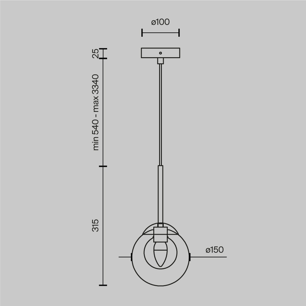 Pendul Basic Form MOD521PL-01G1, 1xG9, auriu+transparent, IP20, Maytoni