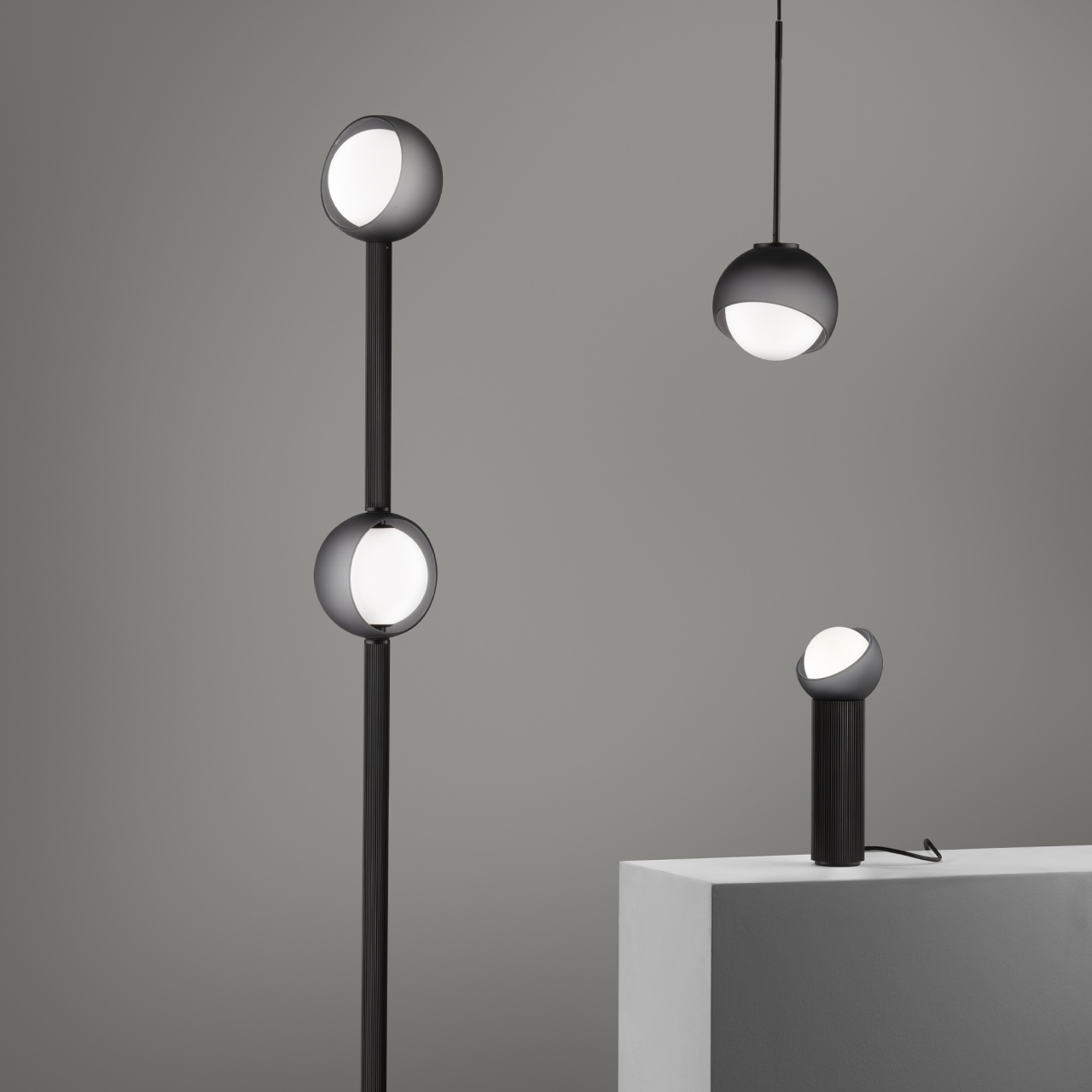 Pendul Bloom D22 1xE27, IP20, negru, Ideal Lux - imagine 2