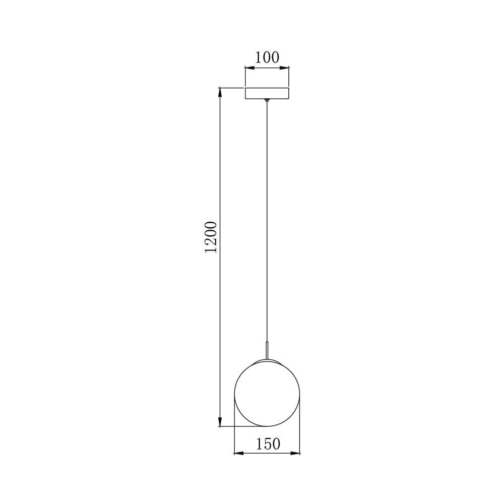 Pendul Braytron BR-BV01-00030, 1xG9, fumuriu+crom - 3 | YEO