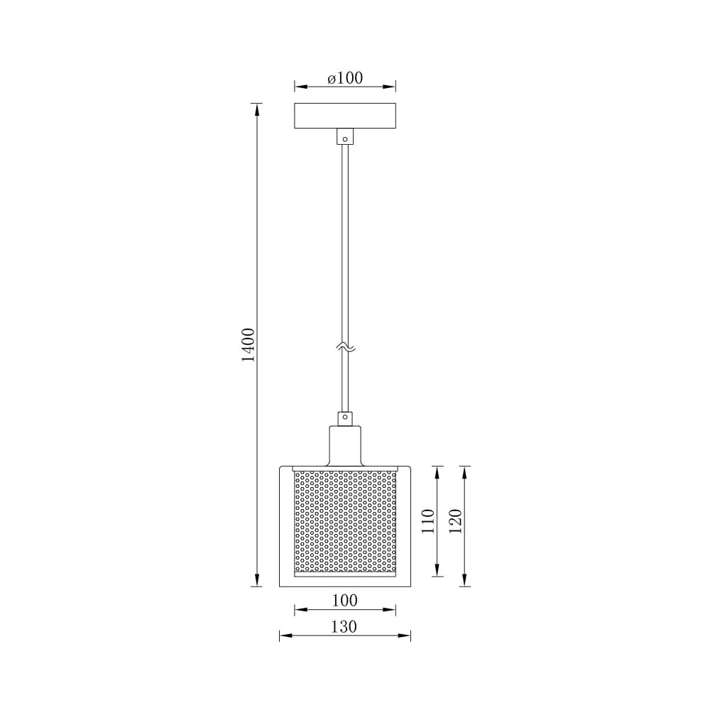 Pendul Braytron BR-BV01-00080, 1xE14, negru+cupru - 3 | YEO