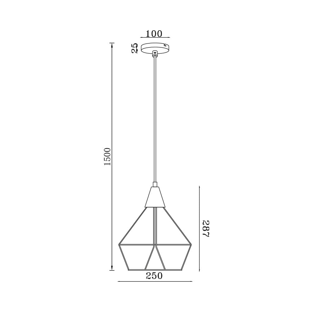 Pendul Braytron BR-BV03-00031, 1xE27, negru