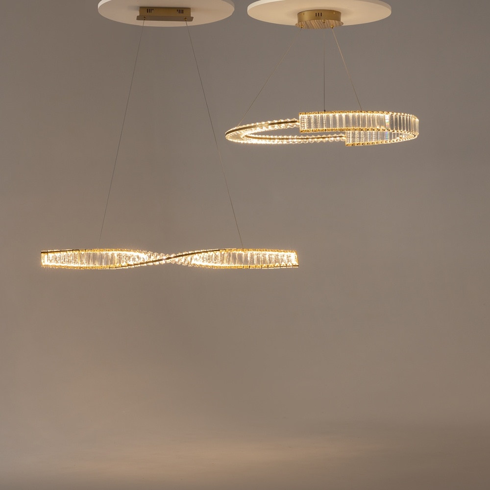 Pendul Krone, 45W, lumina calda (3000K), alama, Maytoni - imagine 6