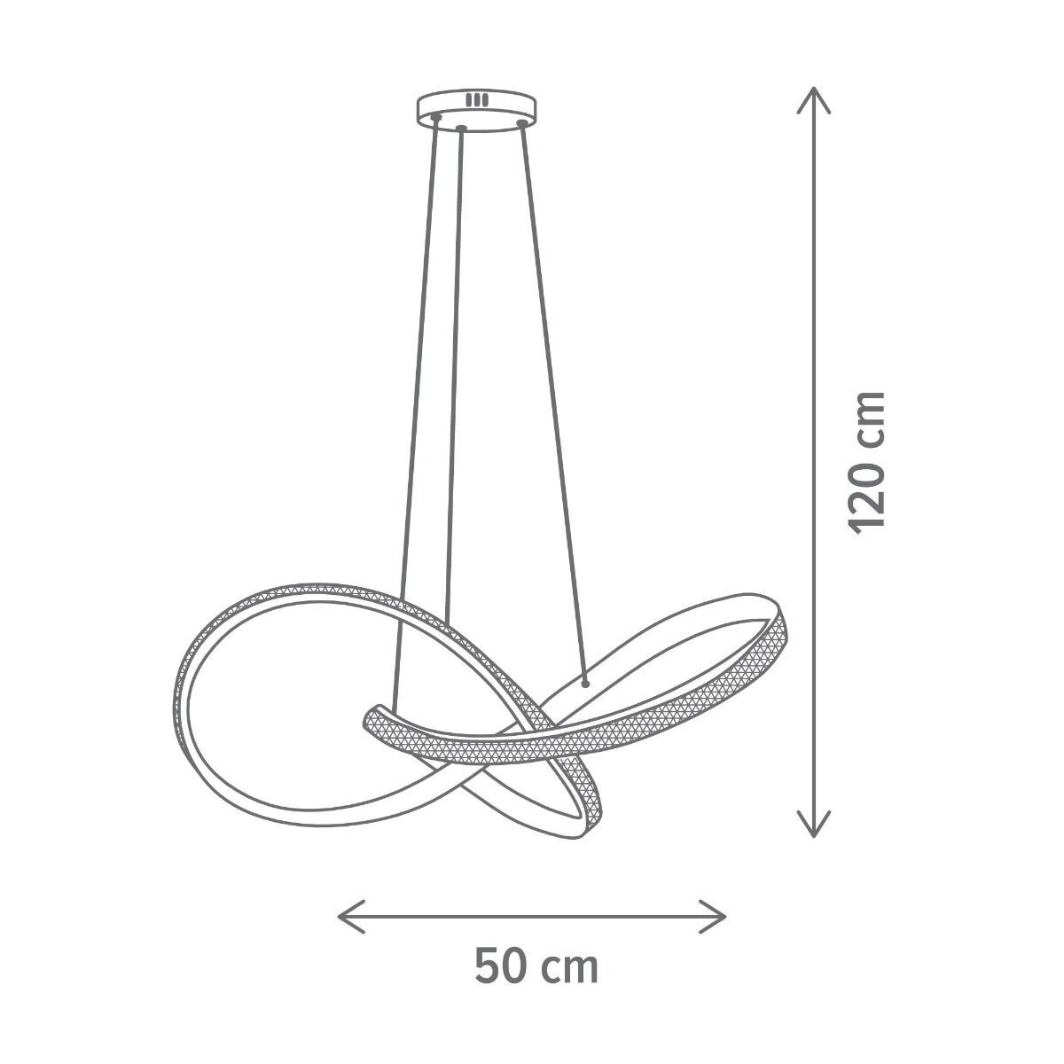 Pendul LED Glazed B SP1, 40W, lumina neutra(4000 K), negru, Klausen