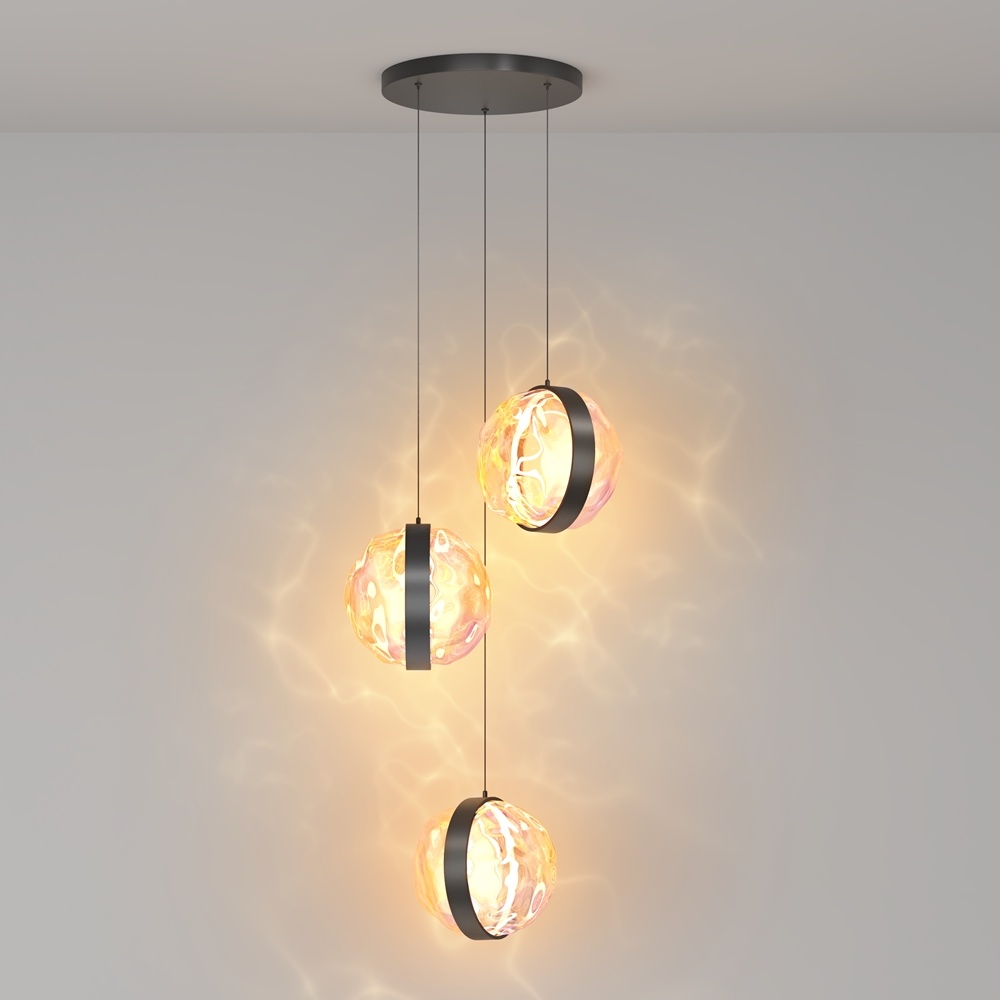 Pendul LED Misterio, 15W, lumina calda (2700K), dimabil, negru, Maytoni - imagine 9