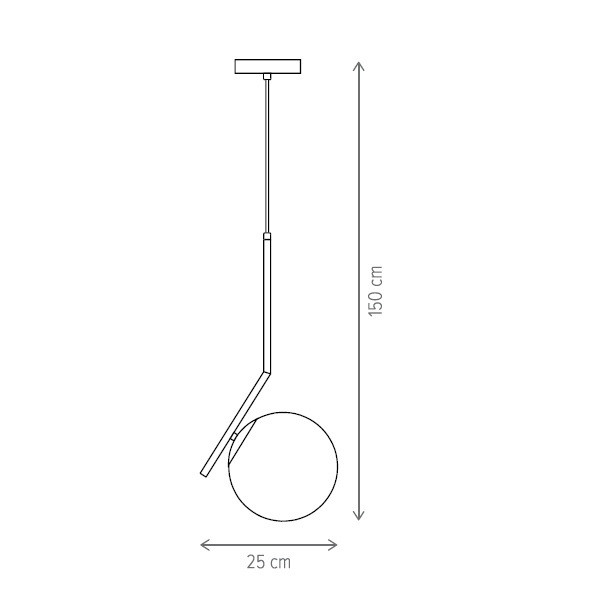 Pendul Mistery KL111122, 1xE27, alb+negru, IP20, Klausen