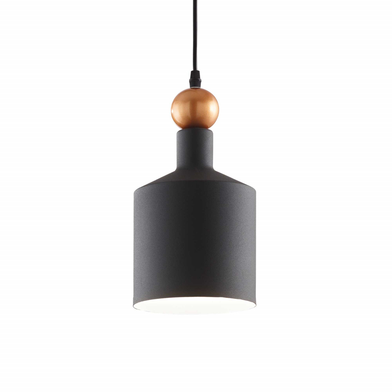 Pendul Triade 221496, 1xE27, negru+auriu, IP20, Ideal Lux