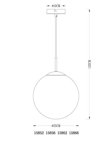 Pendul Varus 15856, 1xE27, auriu mat+transparent, IP20, Globo