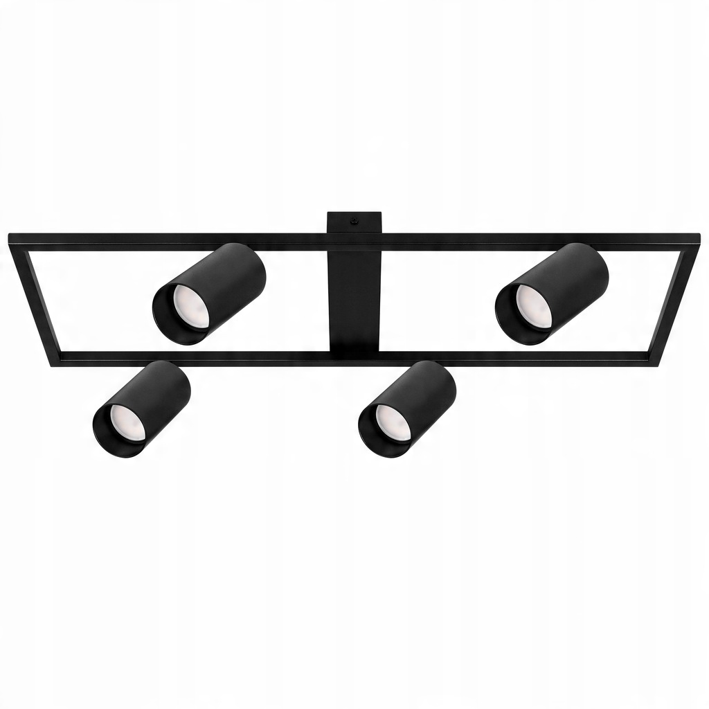Plafoniera Bumo, cu spoturi, 4xGU10, neagra, Masterled
