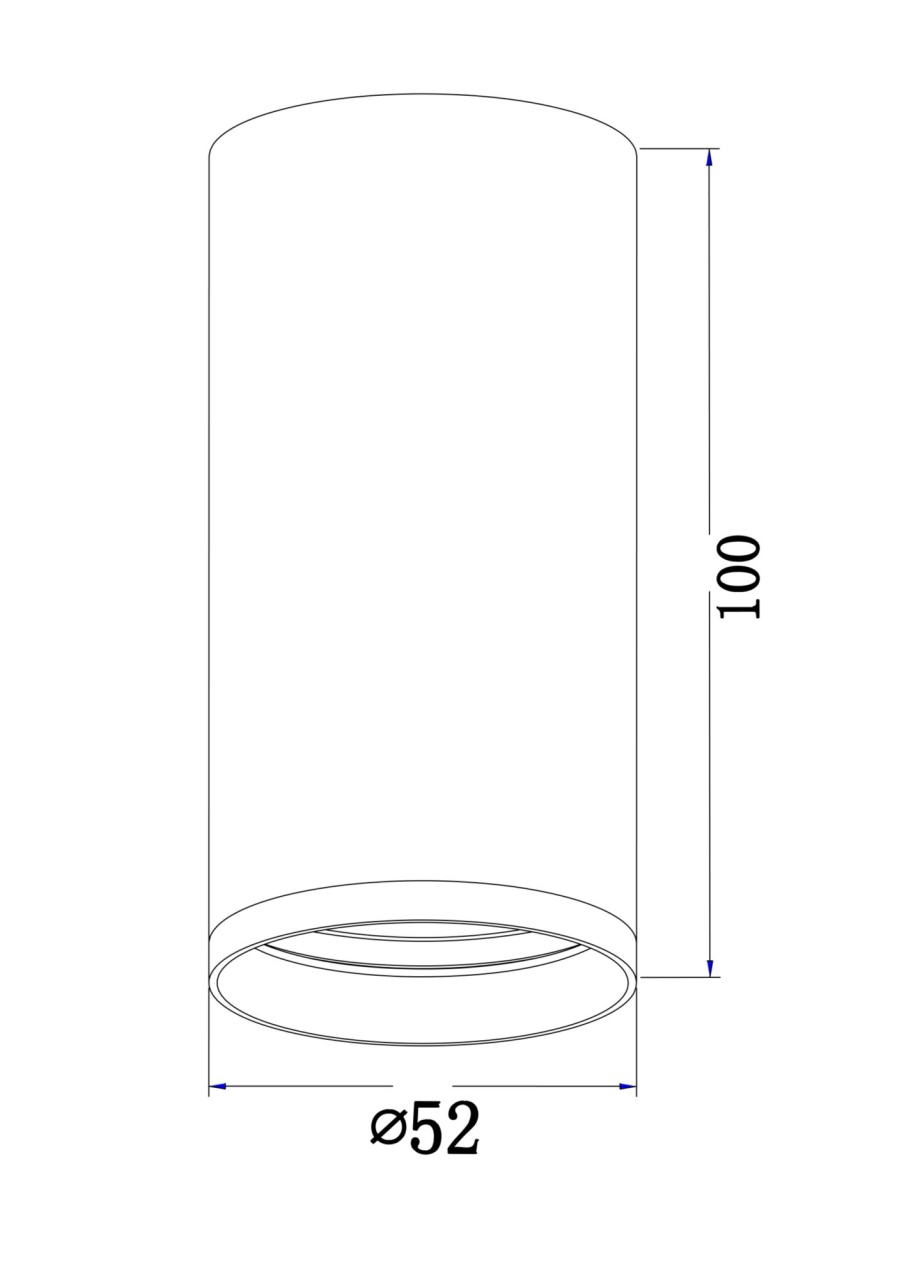Plafoniera Focus C052CL-01W, 1xGU10, 10W, alba, IP20, Maytoni