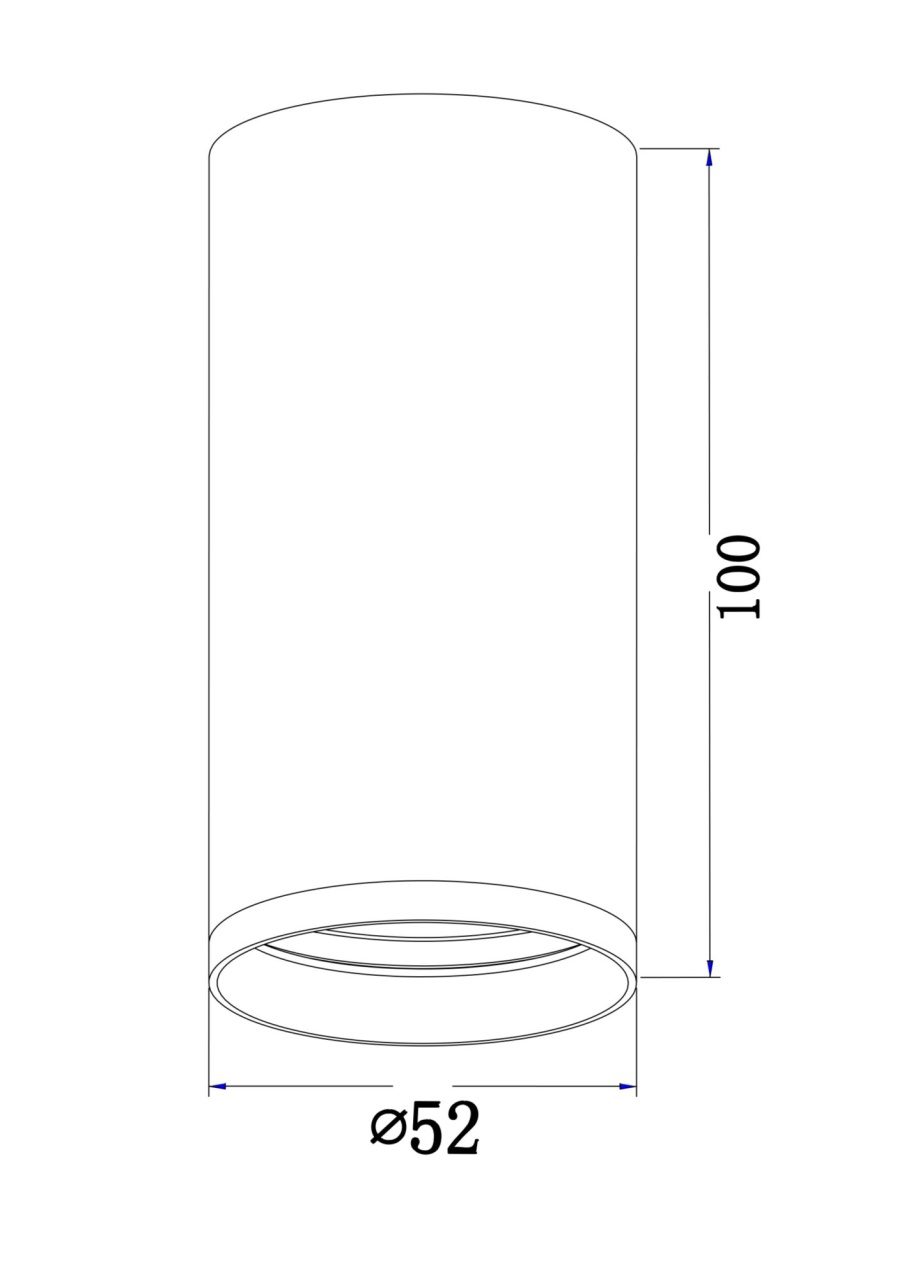 Plafoniera Focus C052CL-01W, 1xGU10, alba, IP20, Maytoni