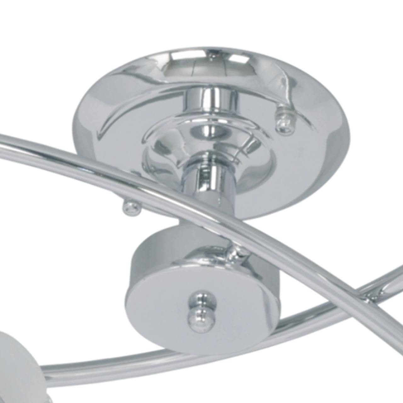 Plafoniera Gloria KL-7174, 4xE14, crom alb, sticla, stil clasic elegant, IP20, Klausen - imagine 2