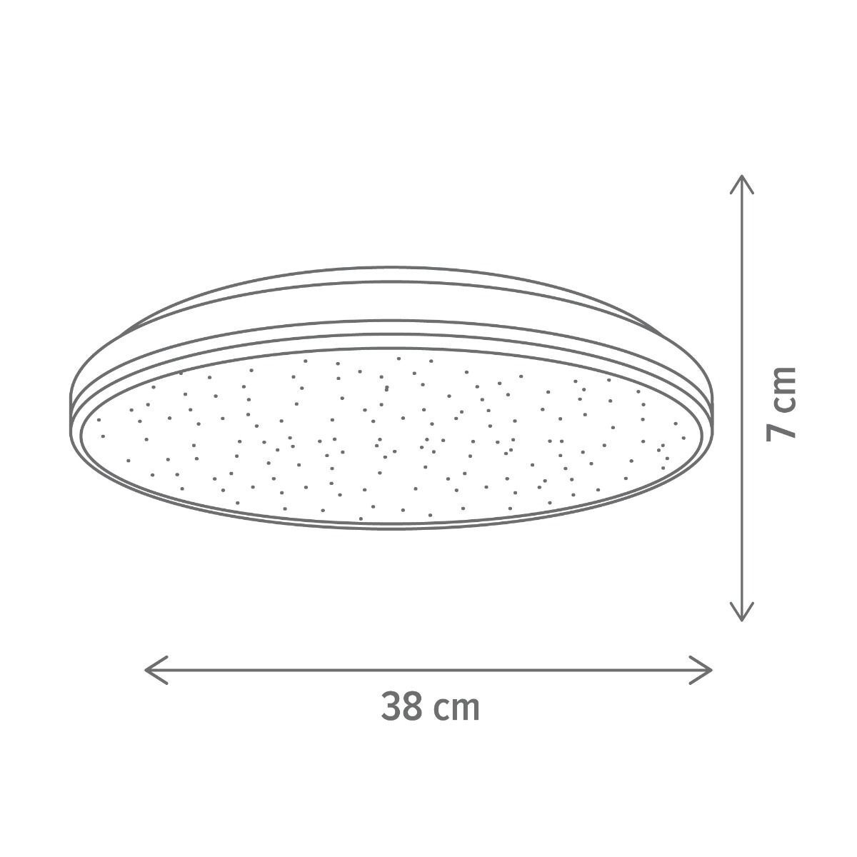 Plafoniera LED Kindly, 24W, temperatura de culoare ajustabila(3000-6500 K), alba, Klausen
