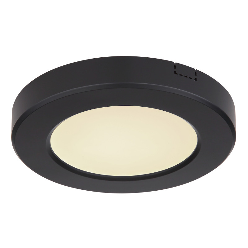 Plafoniera LED Lasse 12379-6B, 6W, 400lm, lumina calda+neutra+rece, IP20, neagra, Globo Lighting