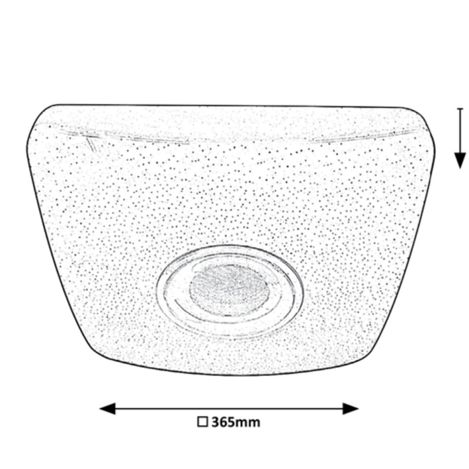 Plafoniera LED Murry 4682, smart, RGB, cu difuzor, telecomanda, 18W, 1350lm, lumina calda+neutra+rece, IP20, alba, Rabalux - 2 | YEO