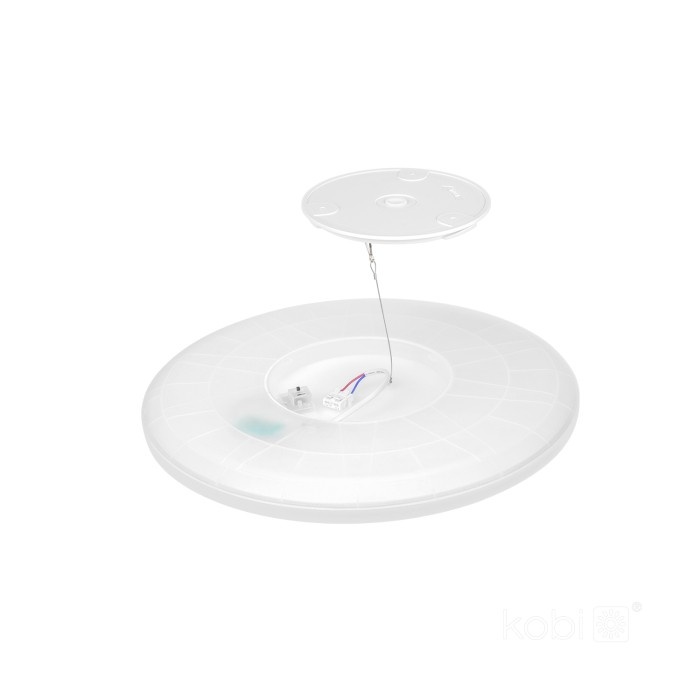 Plafoniera LED Nivera rotunda 12W, 1140lm, IP54, lumina calda/neutra/rece, neagra, Kobi - 3 | YEO