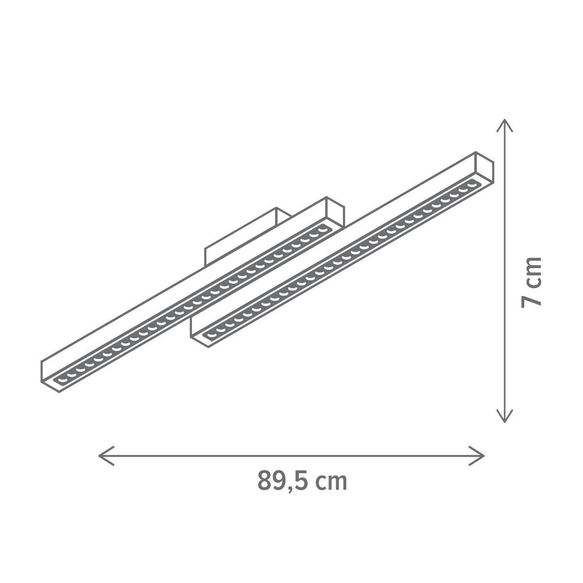 Plafoniera LED Pine 34W, lumina calda(3000 K), lemn, Klausen