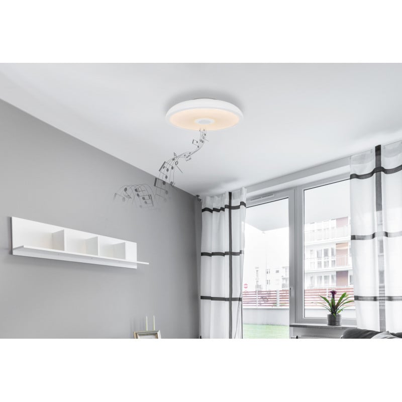 Plafoniera LED Raffy 41366W, cu telecomandă, 18W, 1000lm, lumina calda+neutra+rece, IP20, alba, Globo Lighting - 1 | YEO