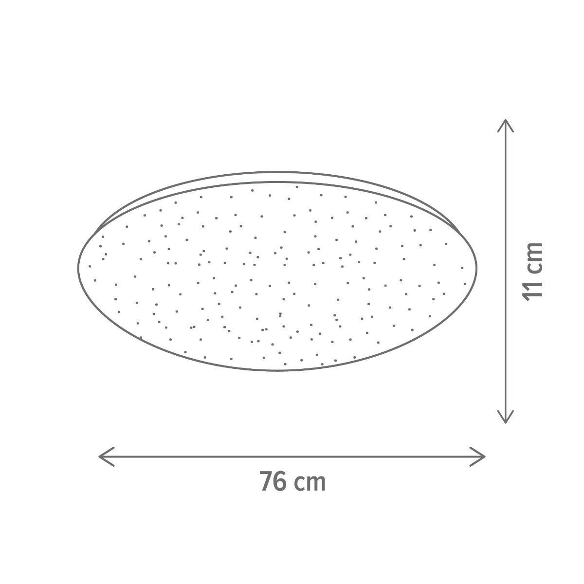 Plafoniera LED Richy, 80W, temperatura de culoare ajustabila(3000-6500 K), alba, Klausen