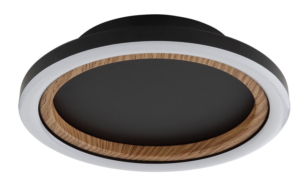 Plafoniera LED rotunda Dakari, 12W, 490lm, lumina calda 3000K, IP20, metal/aluminiu/plastic, gri/alb, Globo Lighting - 1 | YEO