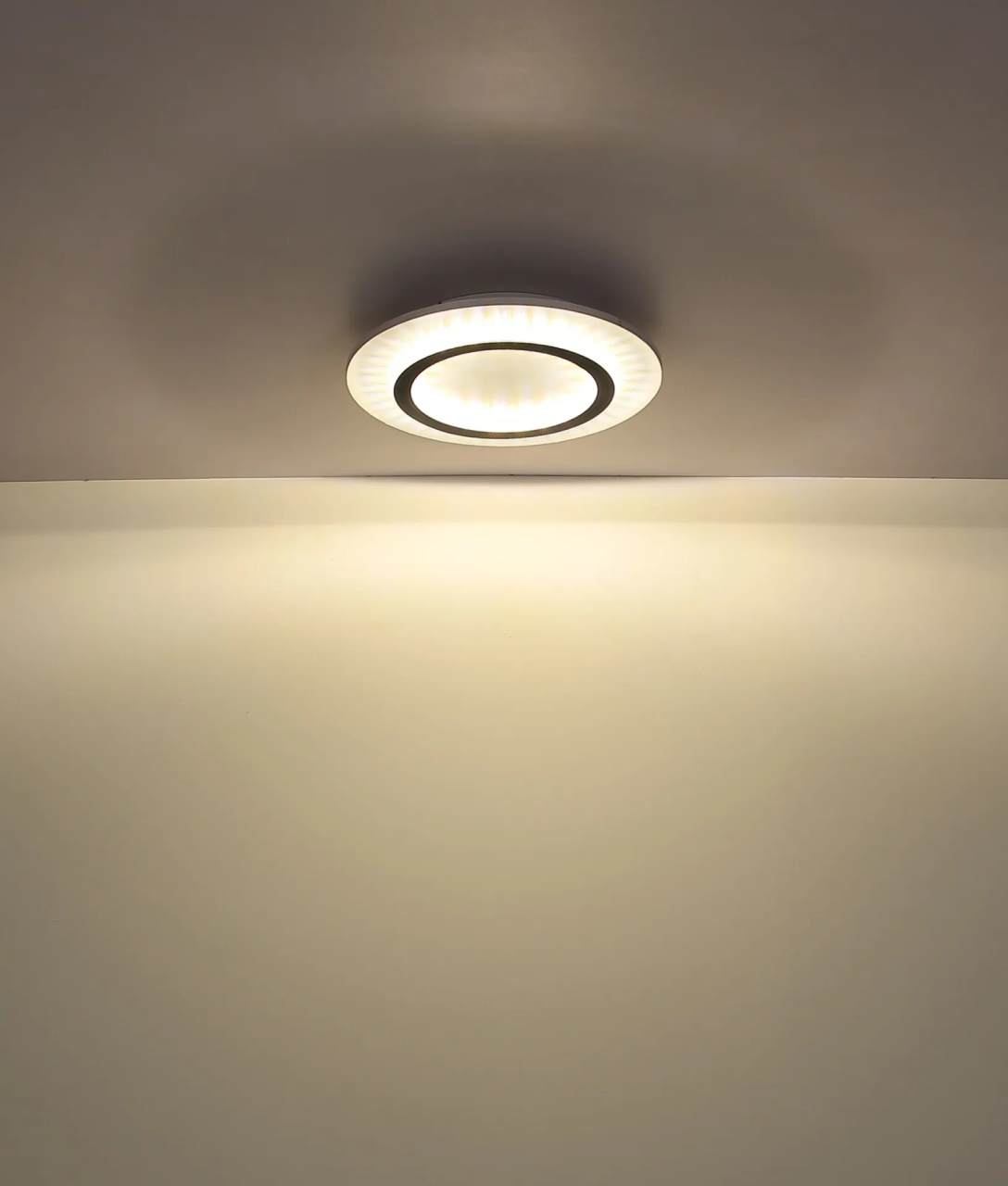 Plafoniera LED rotunda Jayden, 24W, 920lm, lumina calda/neutra/rece, IP20, gri/alba, Globo Lighting - imagine 7