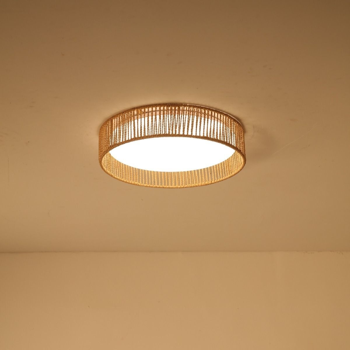 Plafoniera LED Senzual, 36W, temperatura de culoare ajustabila(3000-6000 K),maro natur, Klausen