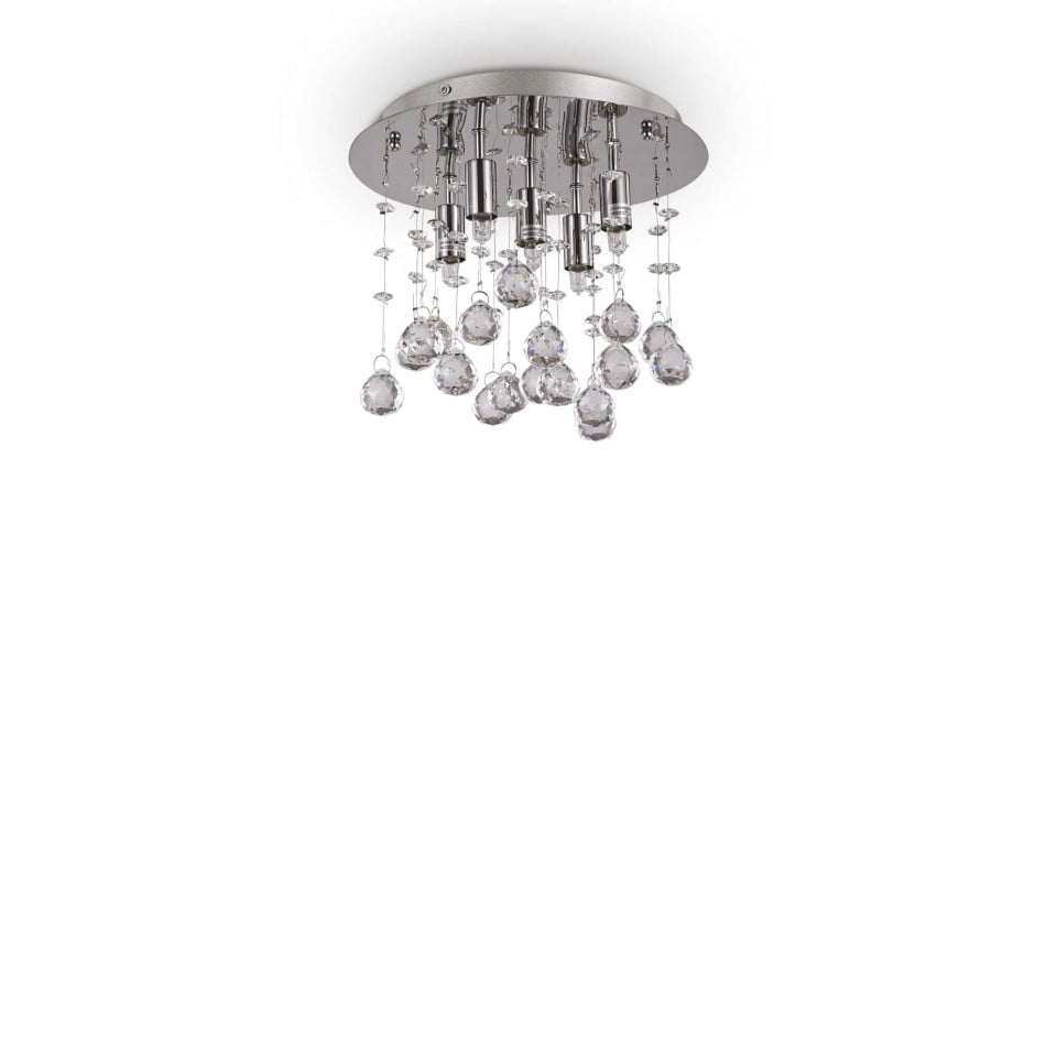 Plafoniera Moonlight 094663, 5xG9, aurie+transparenta, IP20, Ideal Lux