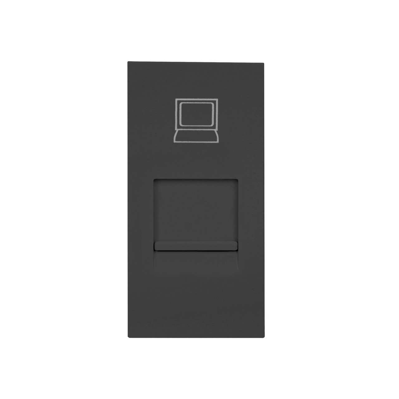 Priza internet RJ45, 1 modul, pentru prizele de blat Orno Norgen, negru