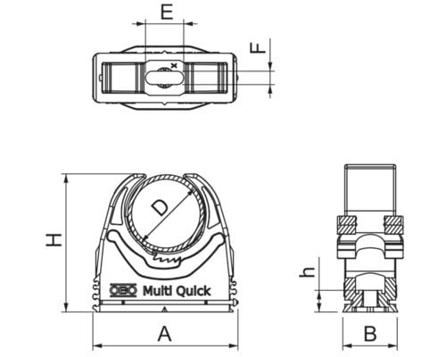 Set 10 cleme Multi Quick, 15-19 mm, Obo Bettermann - 1 | YEO