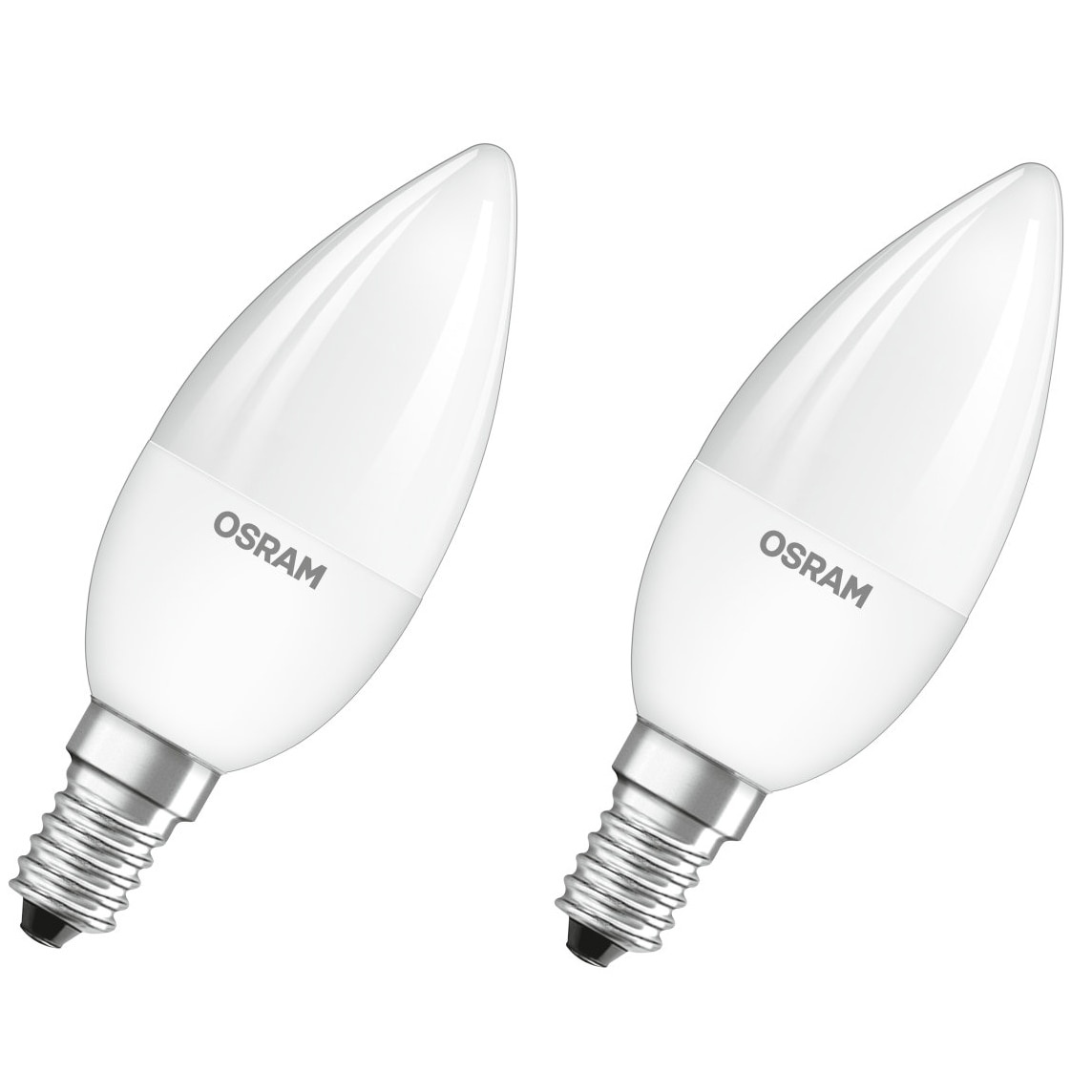 Set 2 becuri LED RGB-W dimabil Osram Star, E14, 4.5W (25W), 250 lm, cu 2 telecomenzi incluse - 1 | YEO